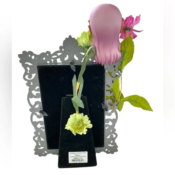 Megurine Luka Kitsch Art Picture Frame 4x6 Handmade Toy Art Silver Floral Decor - Picture 2 of 2